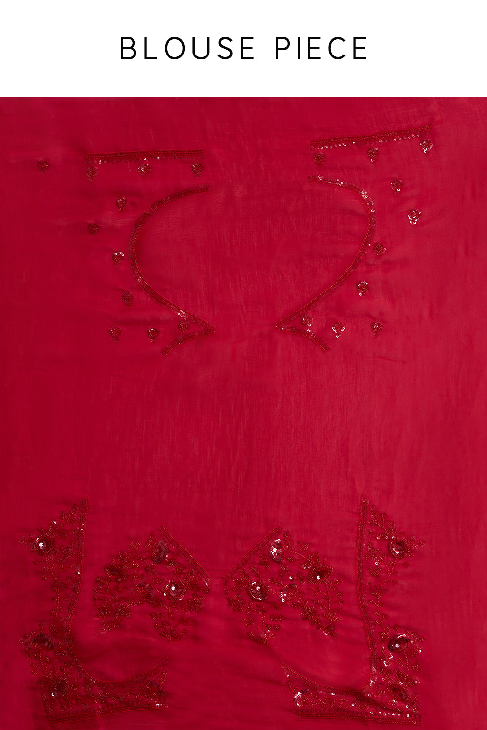 Red Jimmy Choo Saree with Sequins