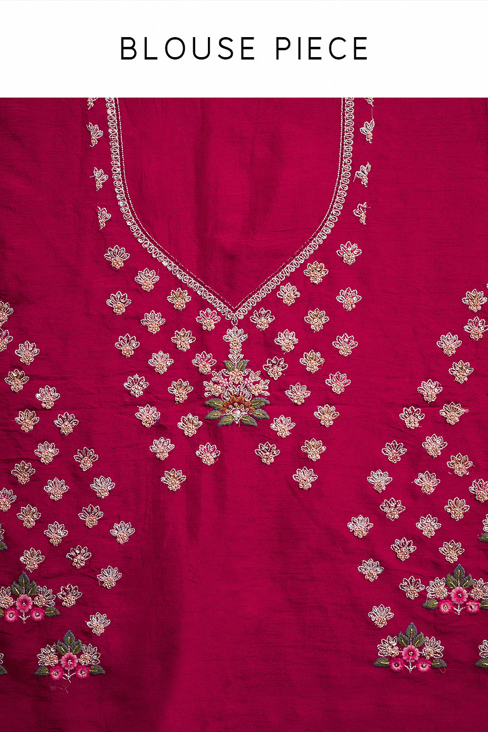 Red Raw Silk Bridal Lehenga with Pearl Cutdana and Resham Work