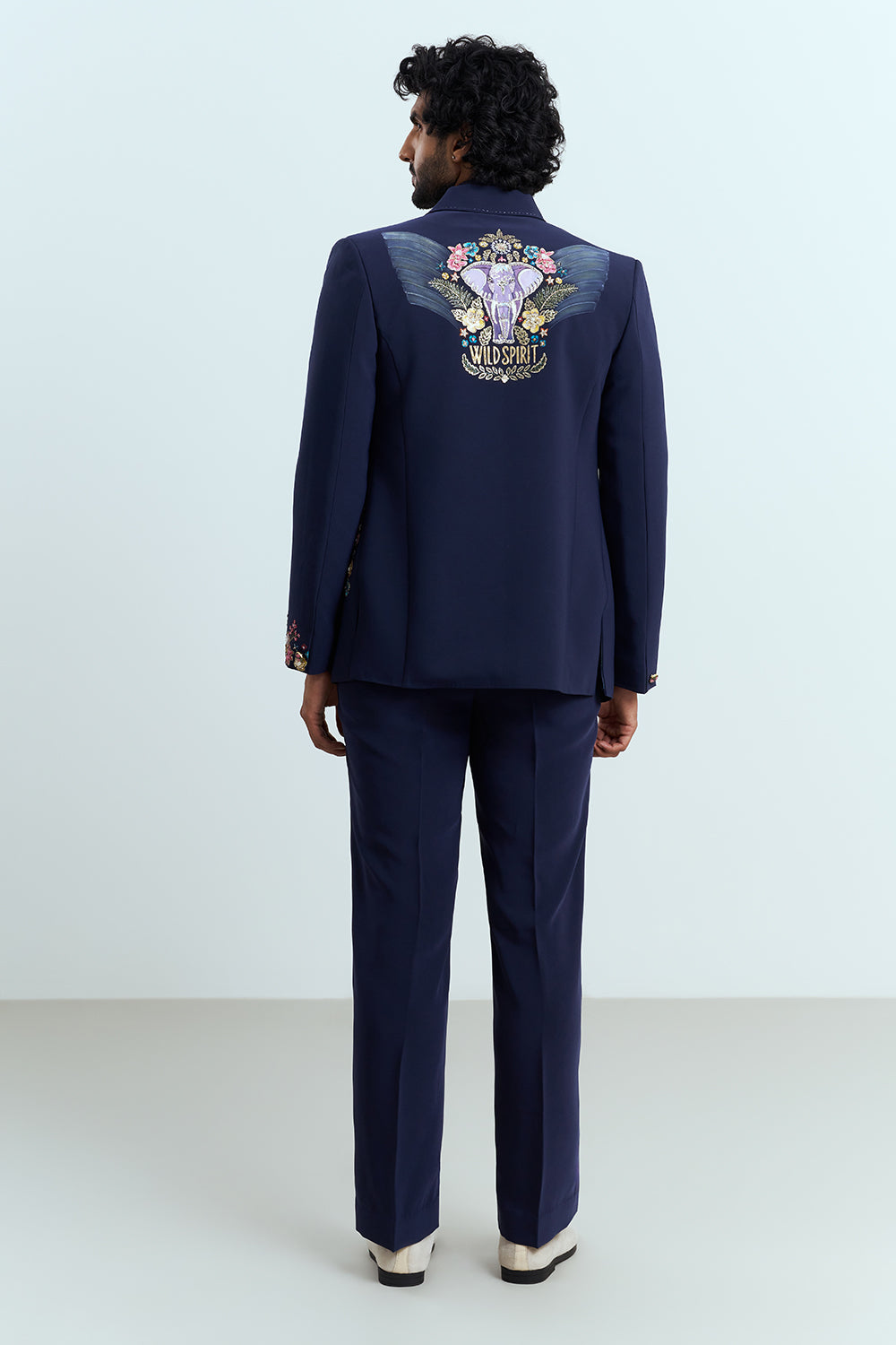 Royal Navy Embroidered Jacket Men's Suit Set