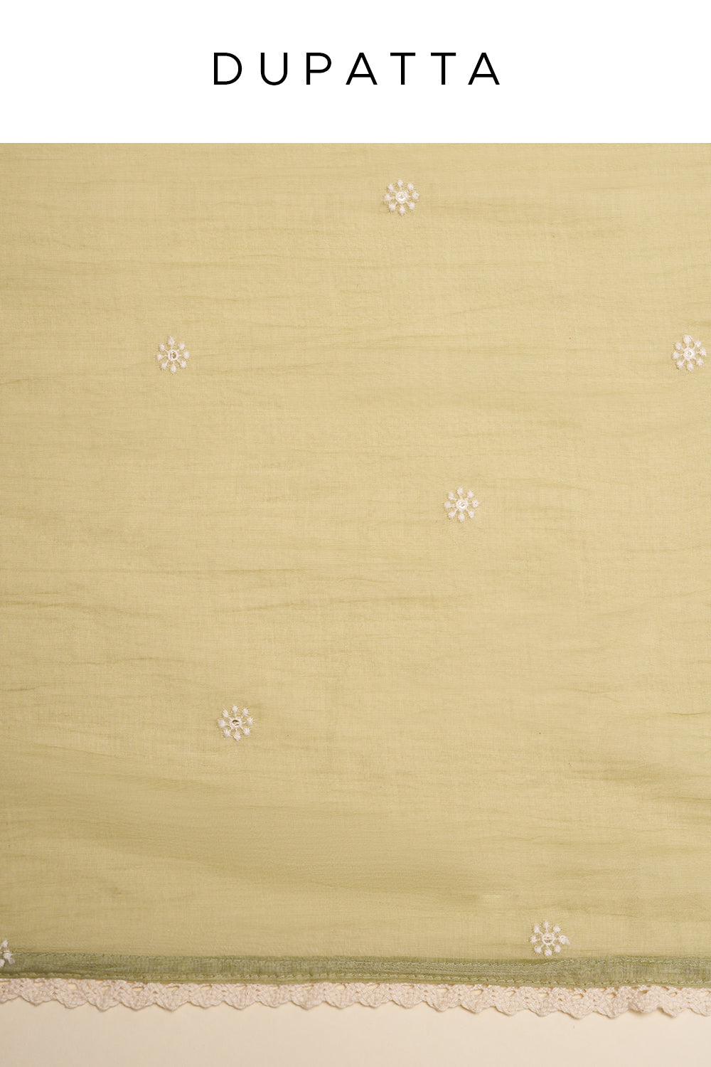 Sage Green Embroidered Unstitched Suit Set