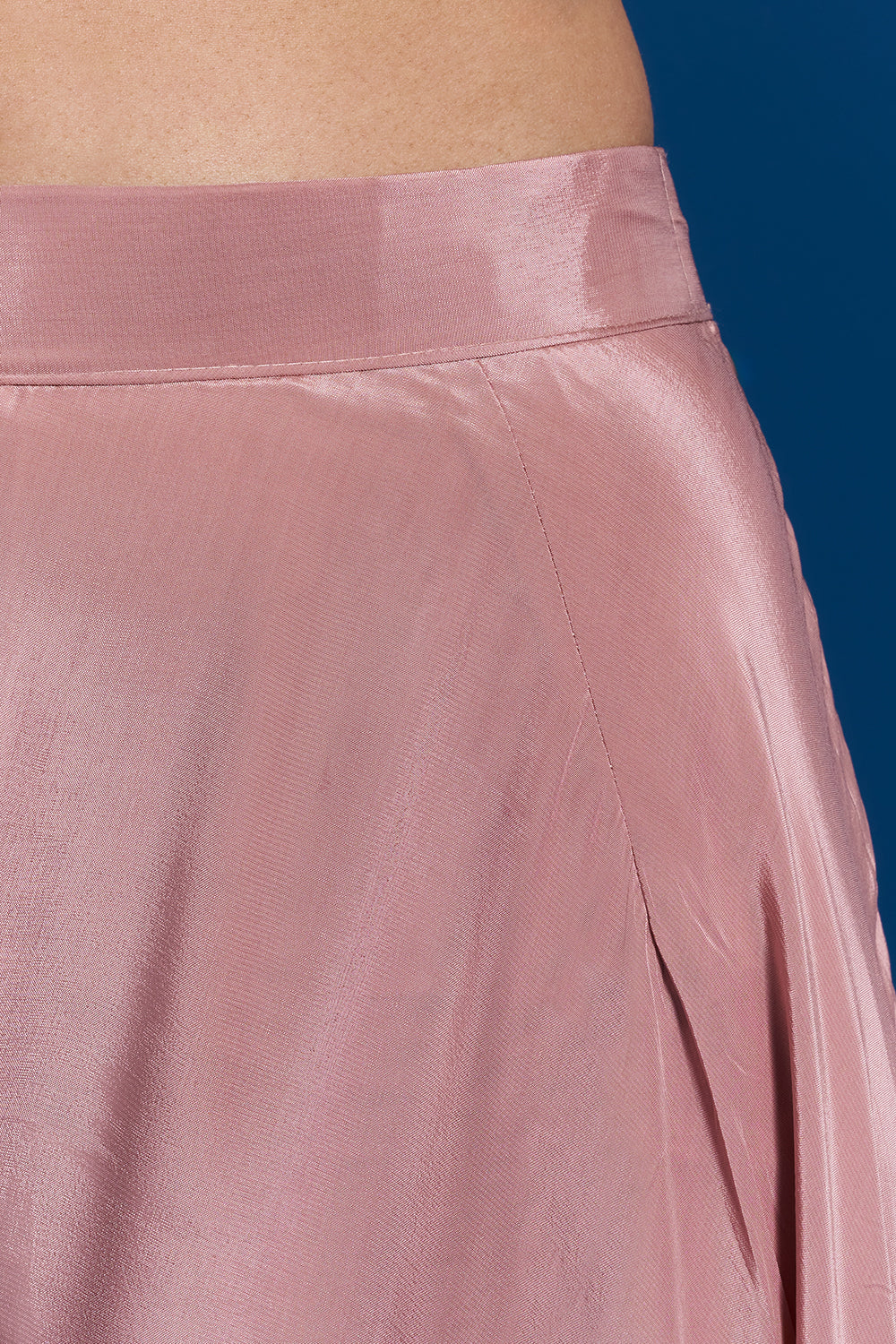 Onion Pink Palazzo Set with Cutdana Work