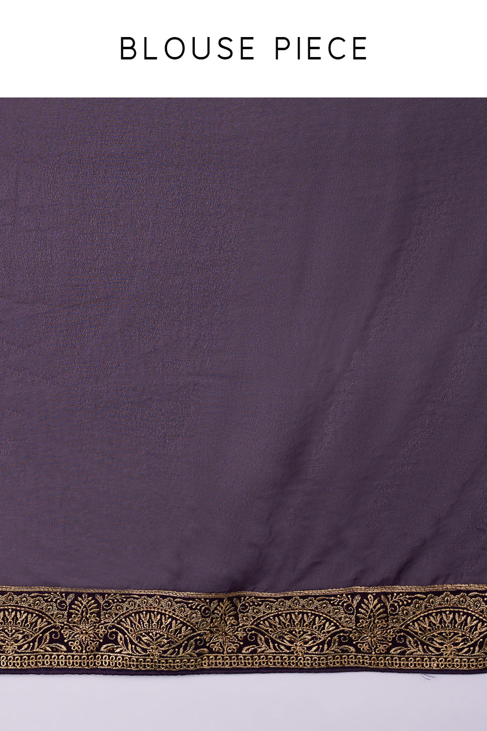 Violet Georgette Saree with Resham Embroidery