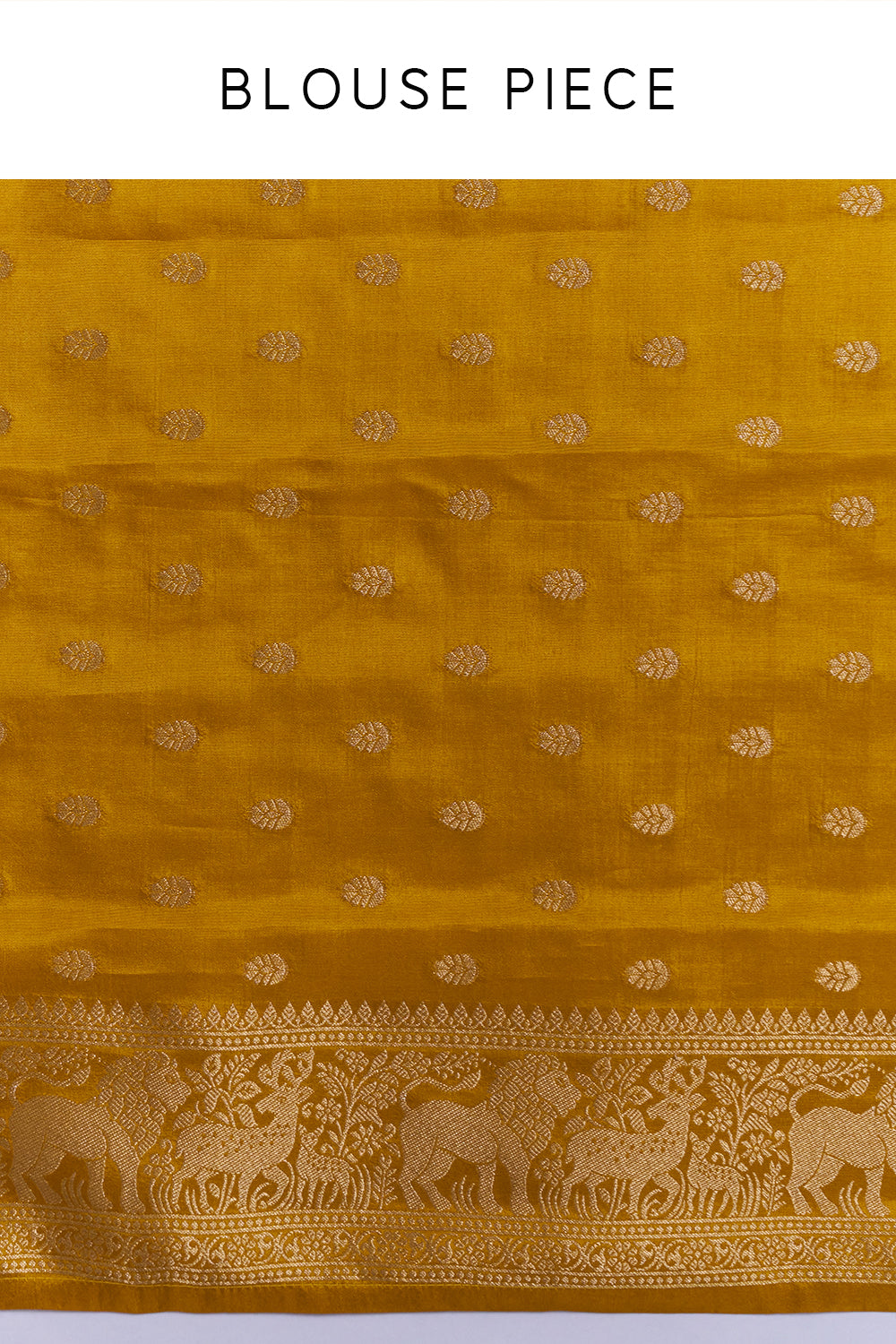 Yellow and Pink Satin Organza Saree with Floral Motifs And Unstitched Blouse