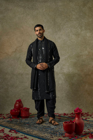 Art Silk Mirror Embroidered Patiala Suit Set