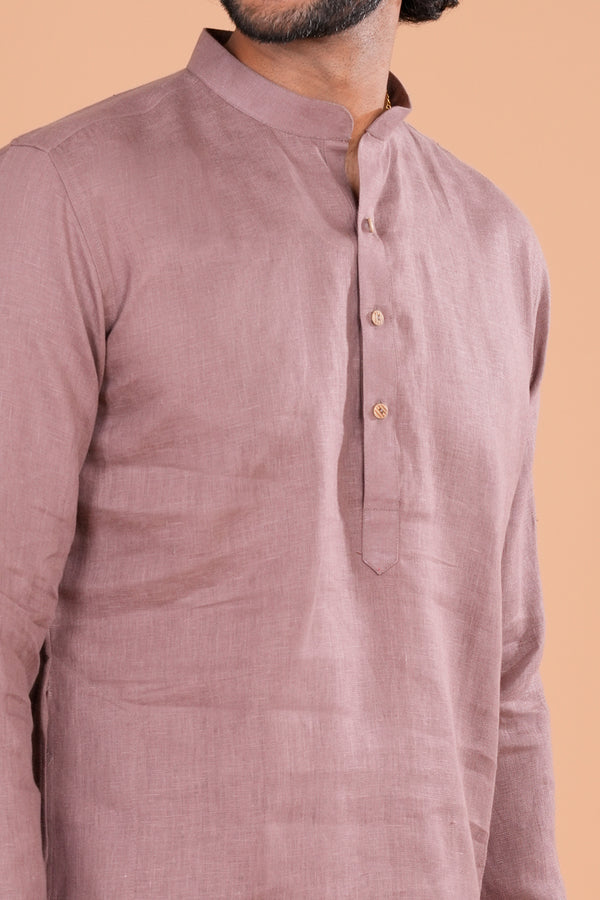 Onion linen Blend Men's Kurta Set